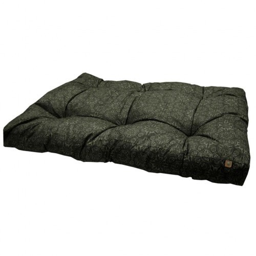 Cama de almofada de cachorro preto