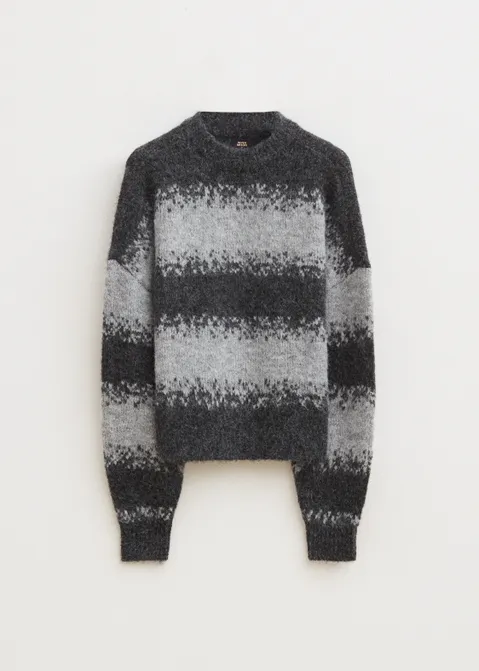 Faded Stripe Trui grijs (GRS)