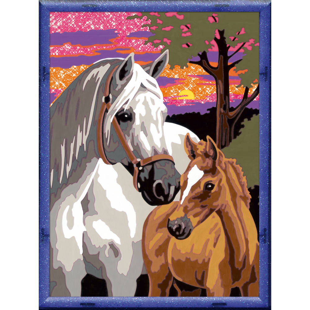 Ravensburger CreArt Schilderen op nummer zonsondergangpaarden
