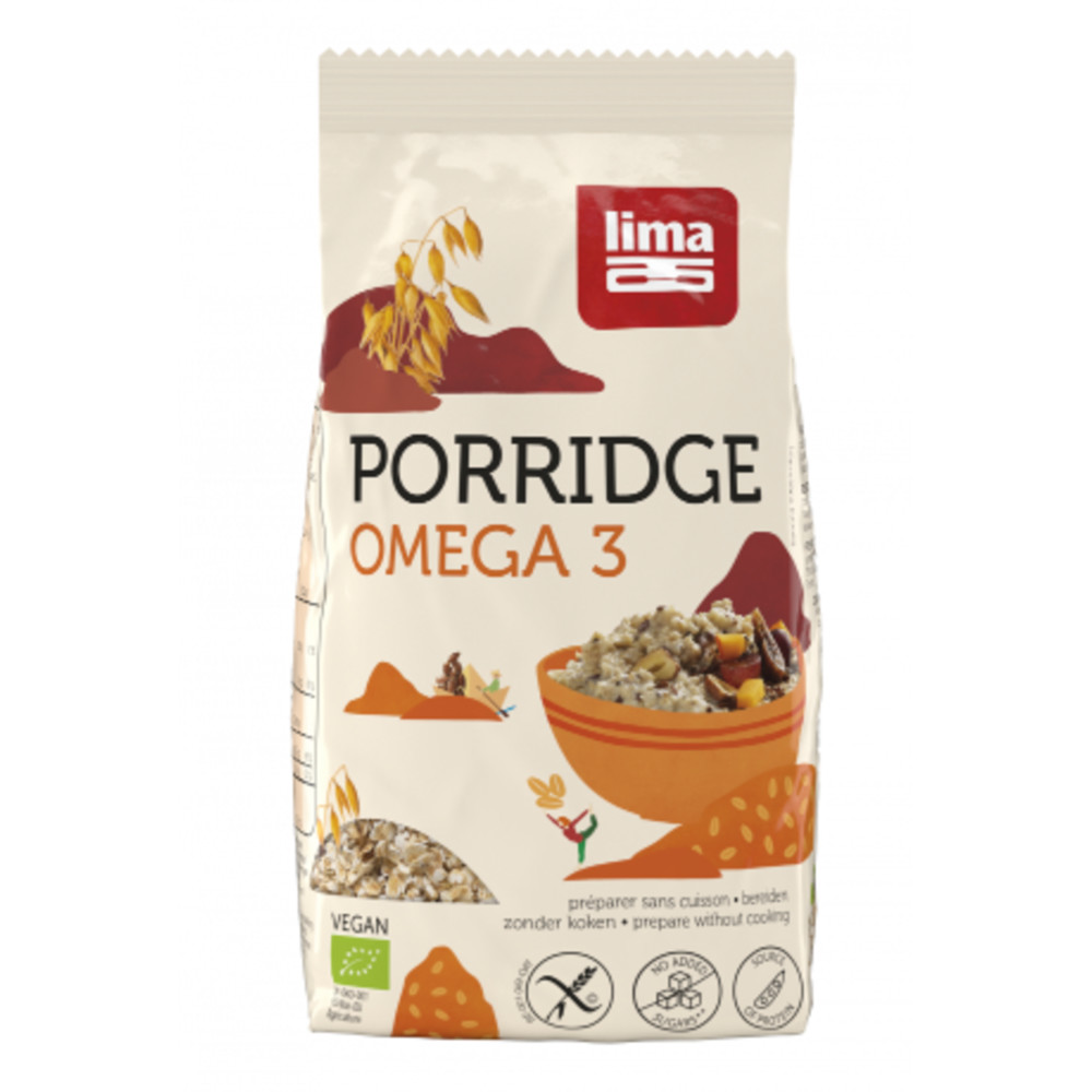 3x Lima Porridge Omega-3 Havermout 350 gr