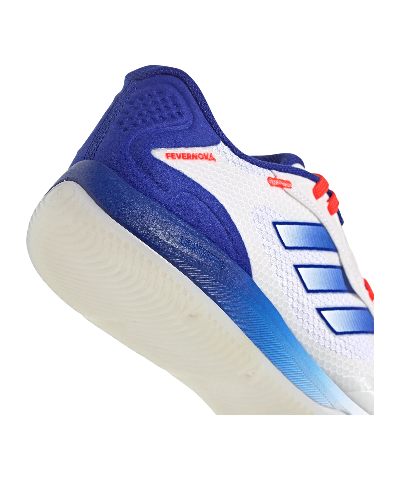 adidas Fevernova Court IN Weiss Blau