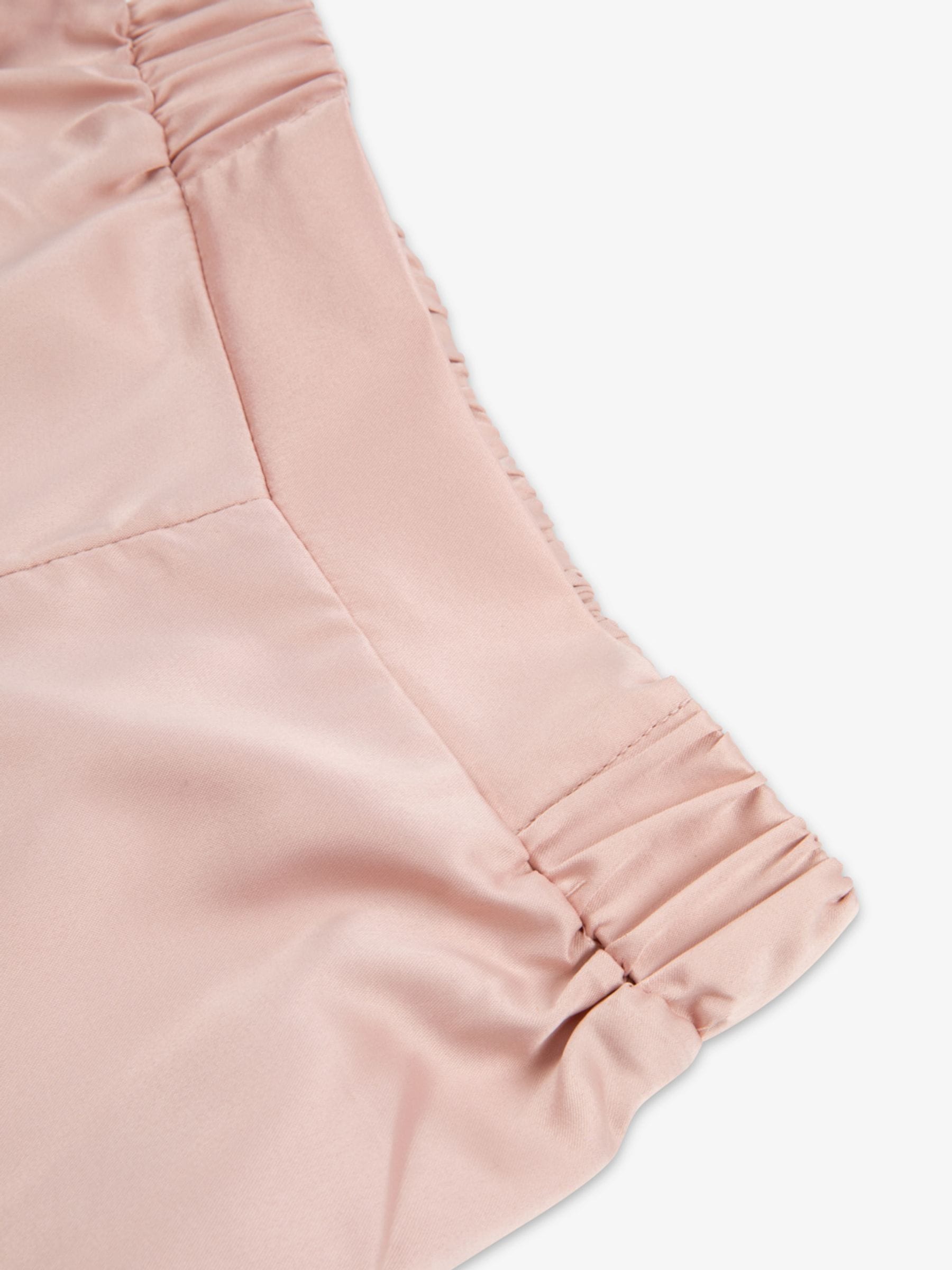 Roze - The Little Tailor Satijnen Kinder Kerstmis Pyjama's met Knoopsluiting