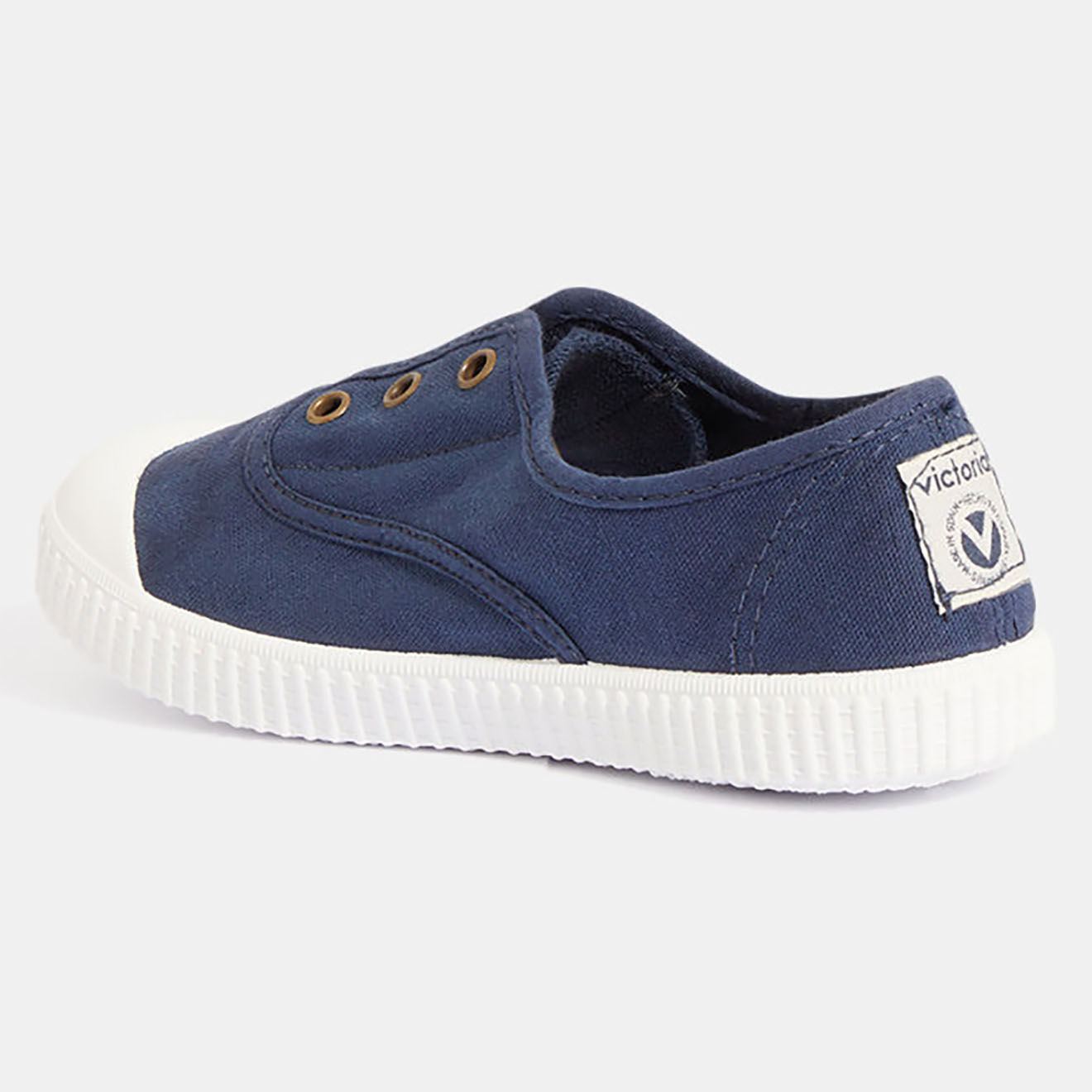 Victoria Baskets en Coton Bio bleu marine