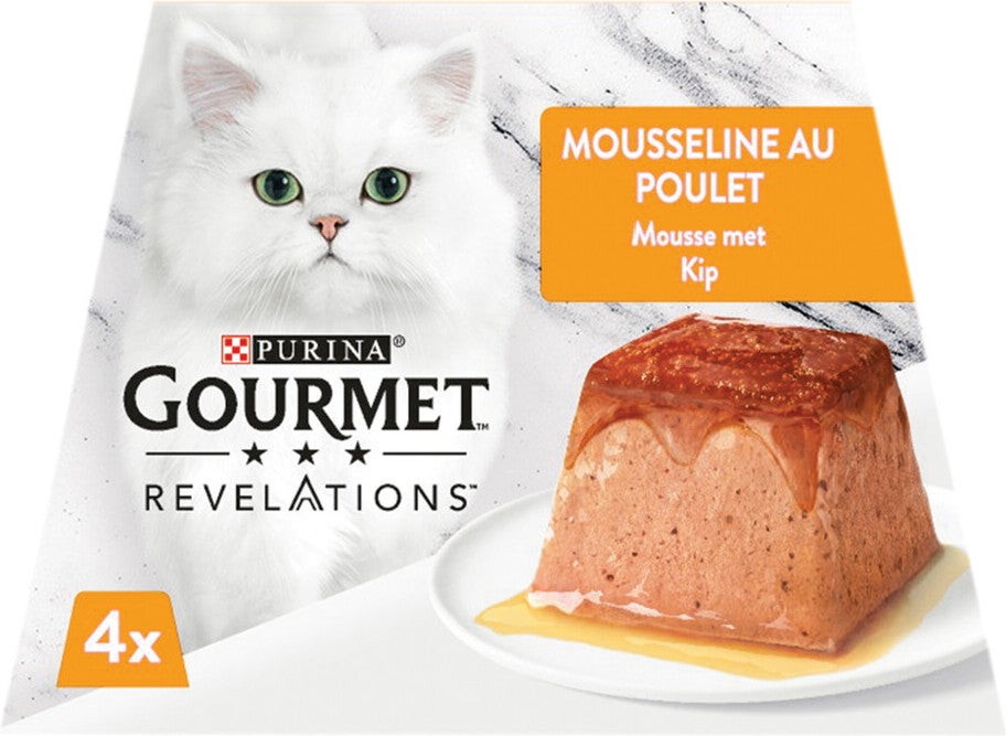 Gourmet kattenvoer in mouse Revelations kip 57 g 4 stuks