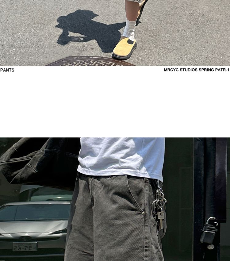 MRCYC - Mid Rise Washed Wide Leg Jorts