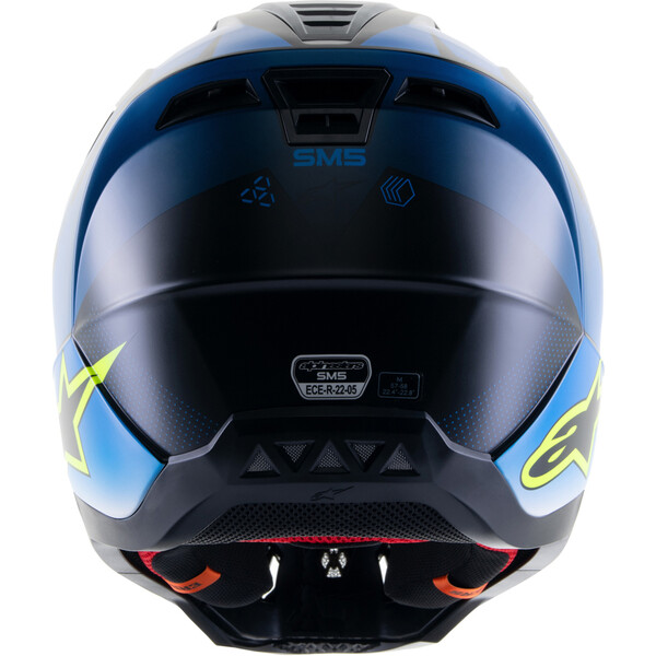 Alpinestars - Casque Supertech S-M5 Rayon Noir / Bleu / Blanc Mat