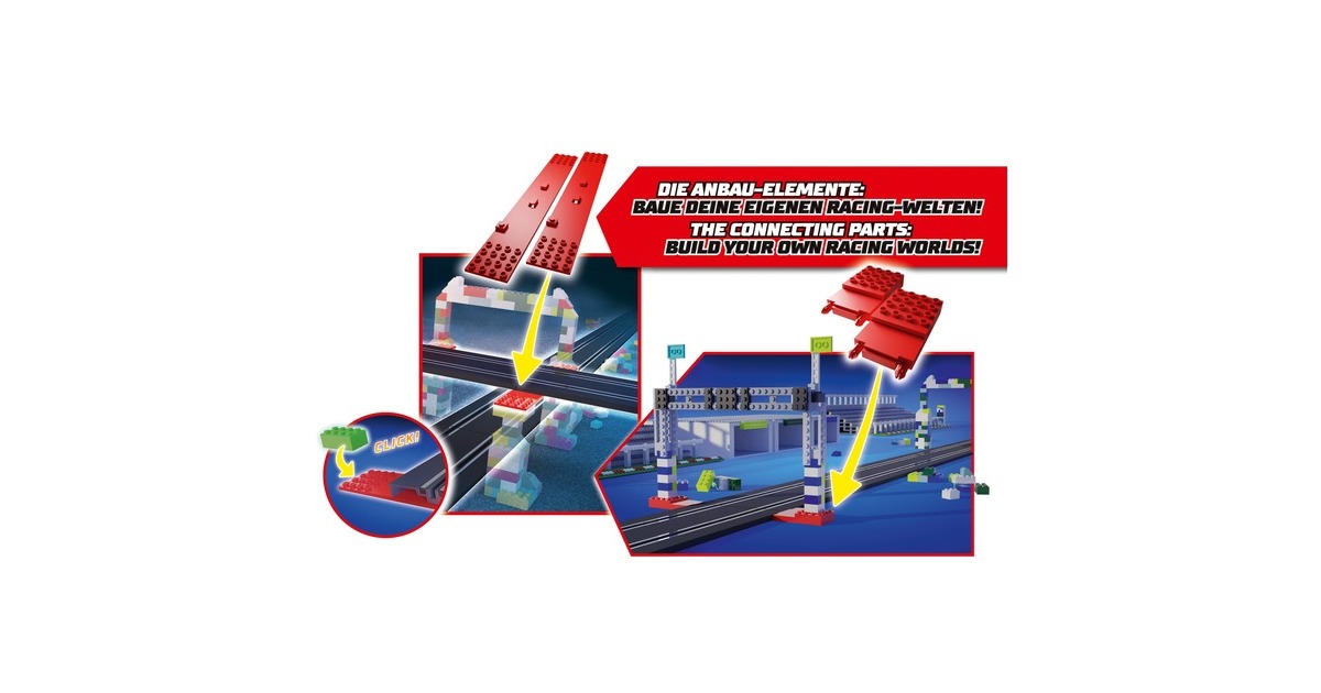 CarreraGO!!! Build 'n Race - Racing Set 3,6 Racebaan