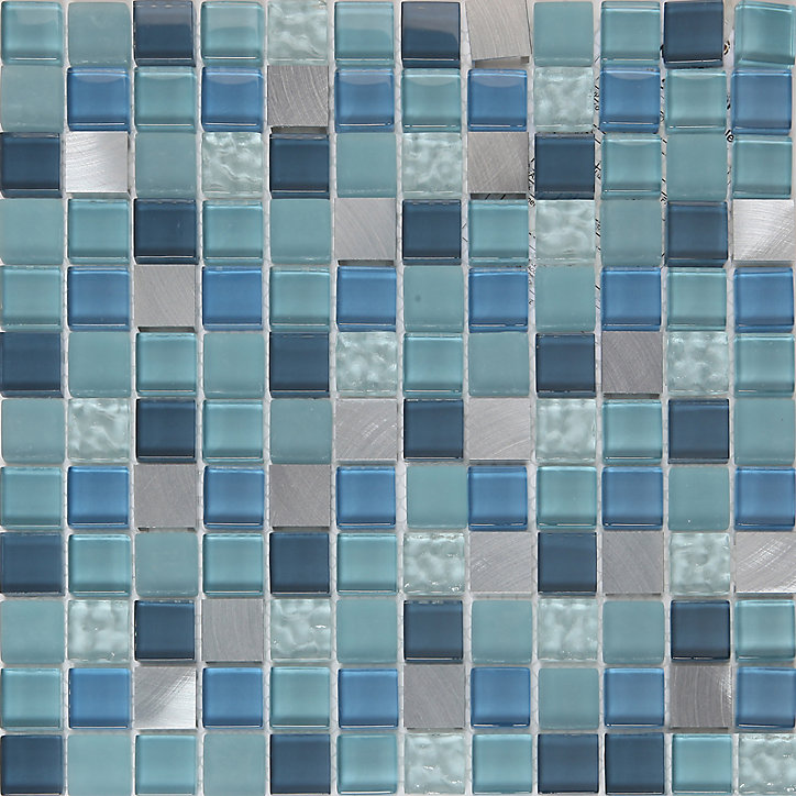 Mosaïque bleu 30x30cm Lizon GoodHome