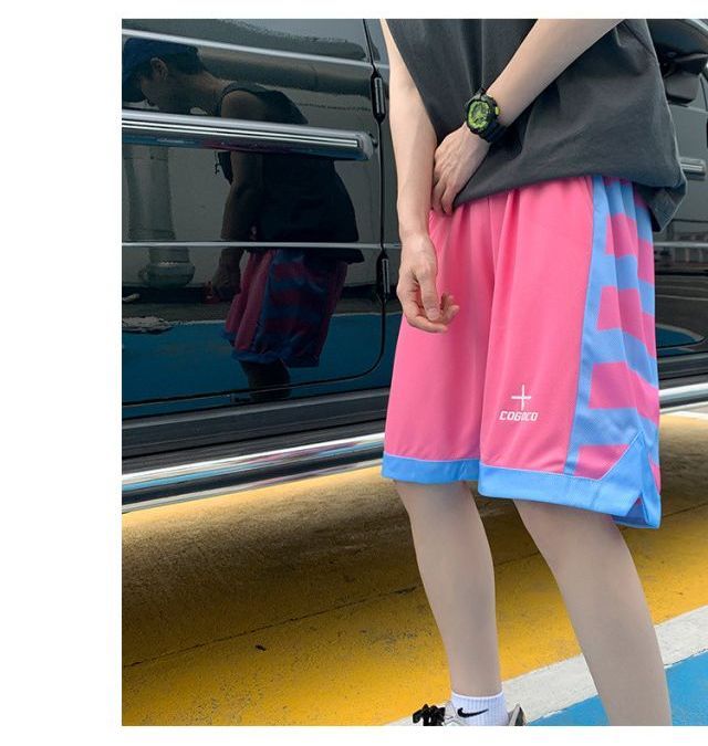Urtishia - Gestreepte basketbalshorts