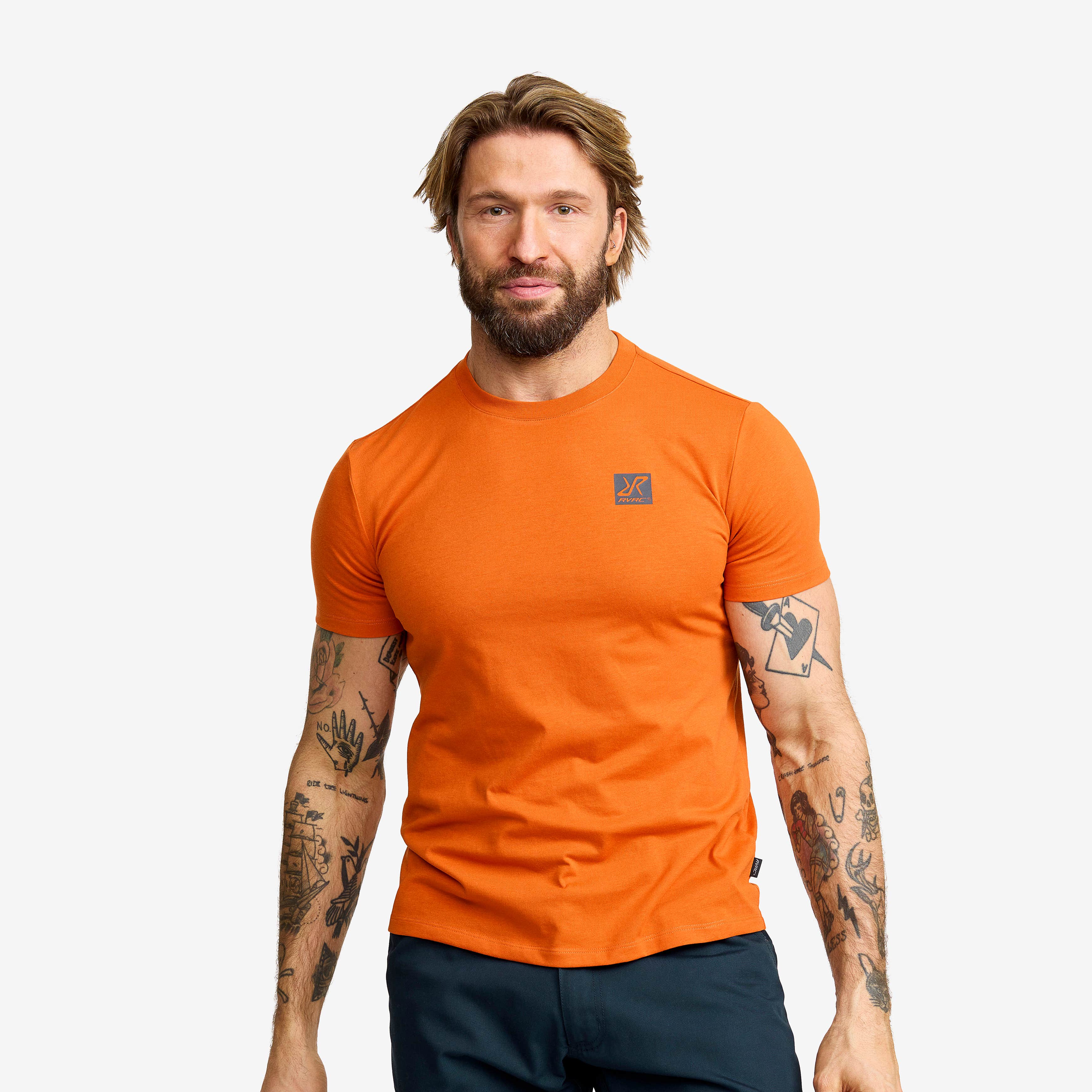Easy Graphic Logo T-shirt Slim Fit Herre Hawaiian Sunset