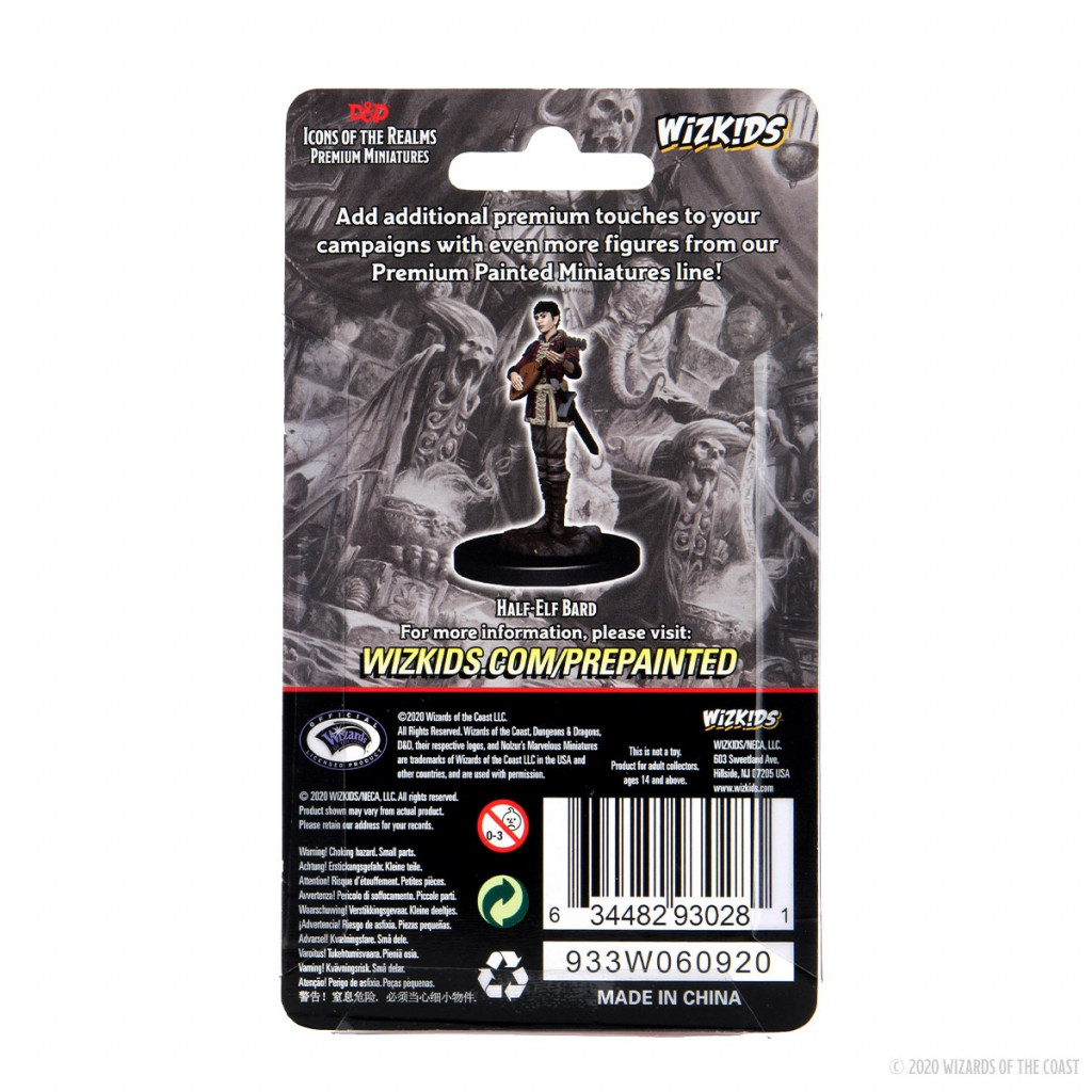 D&D Icons of the Realms Premium Figures - Half-Elf Bard Female
