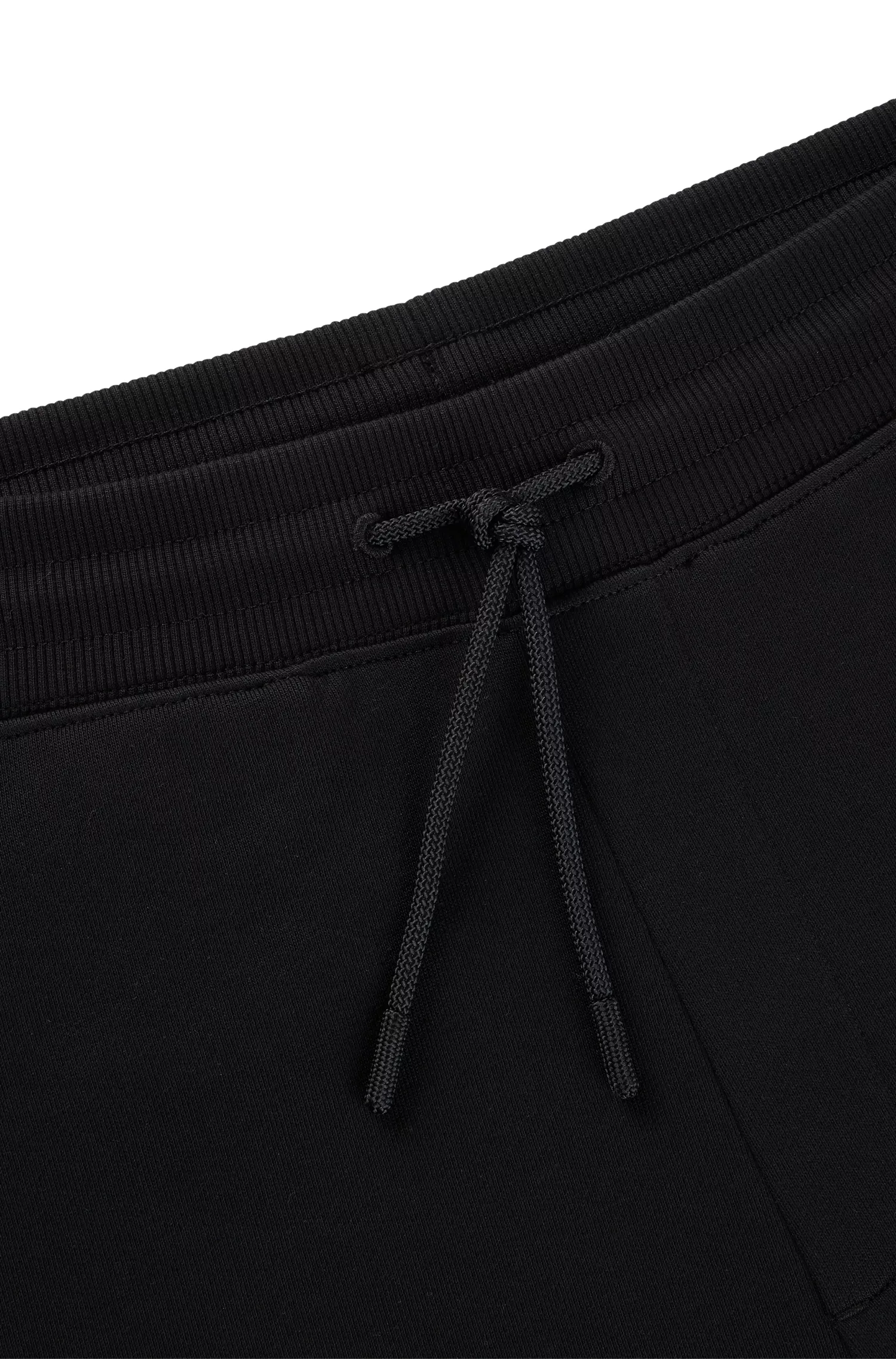 Calça de fato de treino HUGO vermelha em tecido atoalhado de algodão com detalhe do logótipo