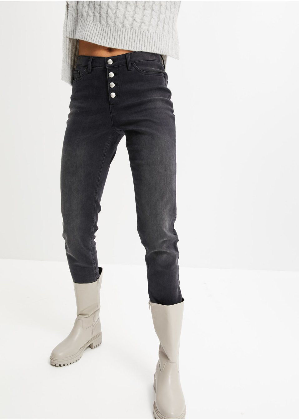 Jean thermo avec intérieur doux, Boyfriend