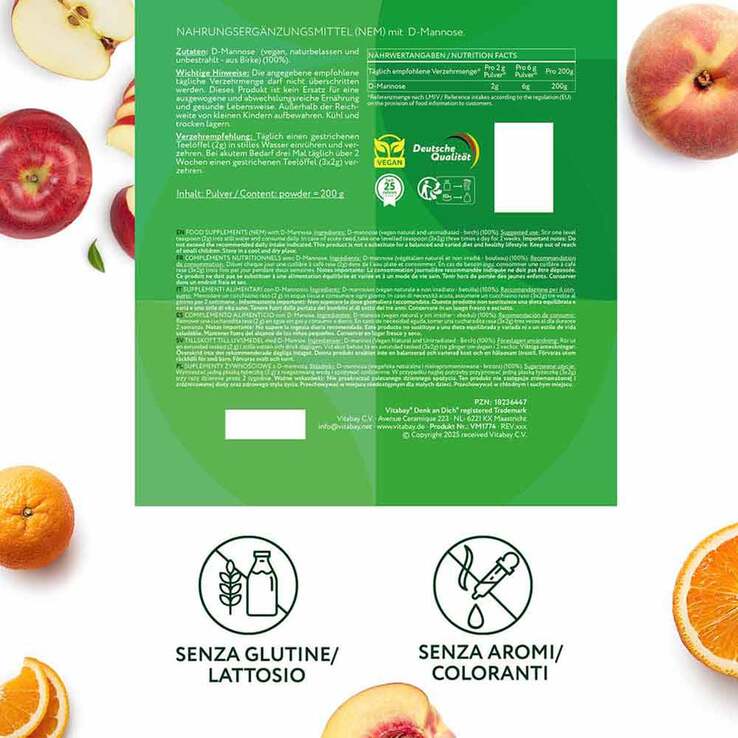 D-Mannose Pulver aus Birke vegan Diätetikum, 200 g