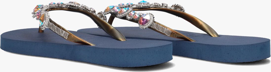 UZURII blauwe uzurii teenslippers chrystal marilyn