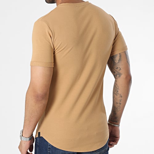 Lot De 2 Tee Shirts Oversize T311 Noir Camel