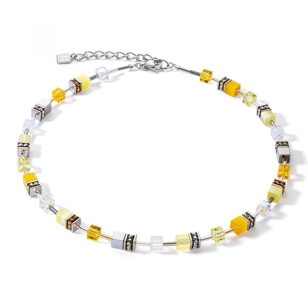 Collier Coeur de lion Geocube Joyful Colours Jaune