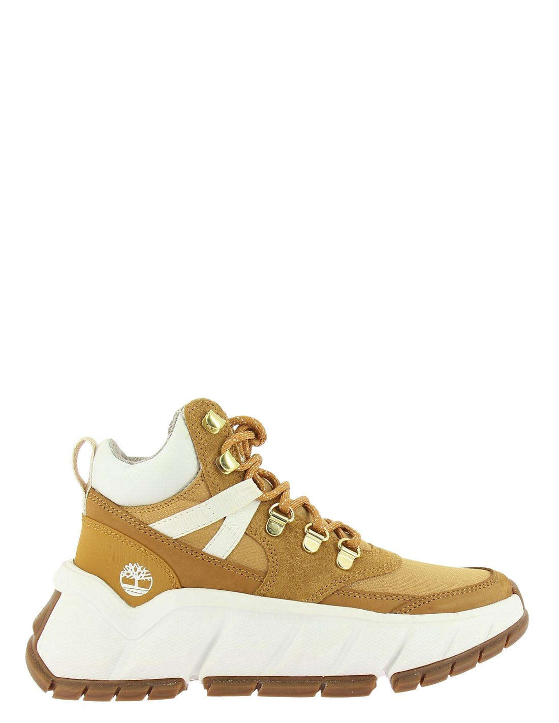 timberland boots femme tbl turbo hiker wht nubuck jaune/blanc
