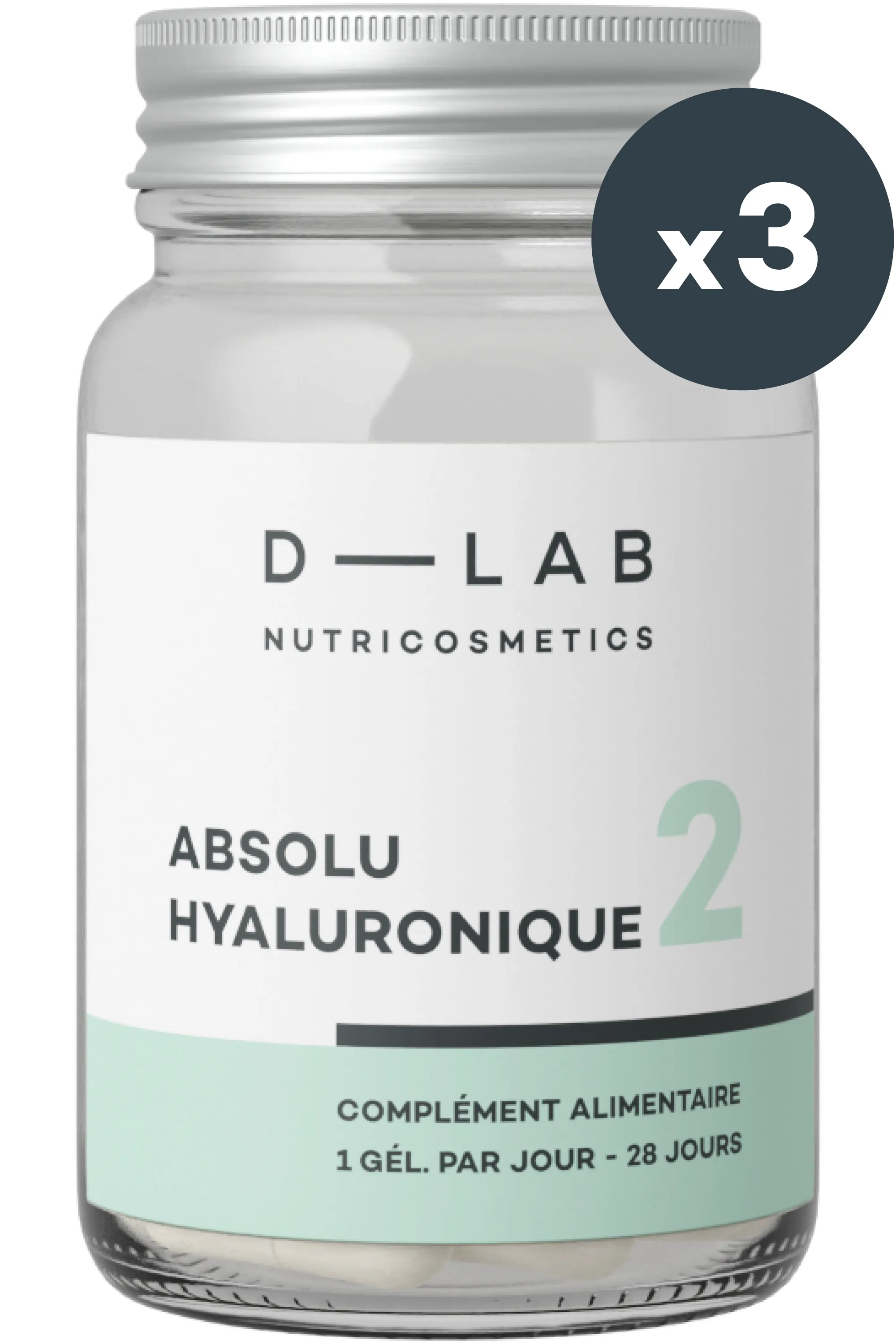 D-LAB Nutricosmetics Complément alimentaire peau Absolu Hyaluronique-90 g