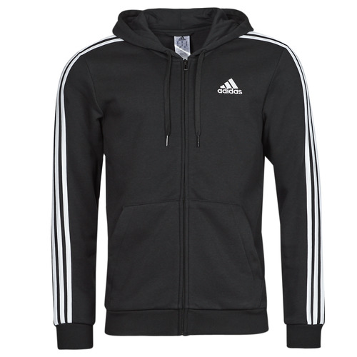 Adidas Sportswear - 3 STRIPES FL FULL ZIP HD - Noir
