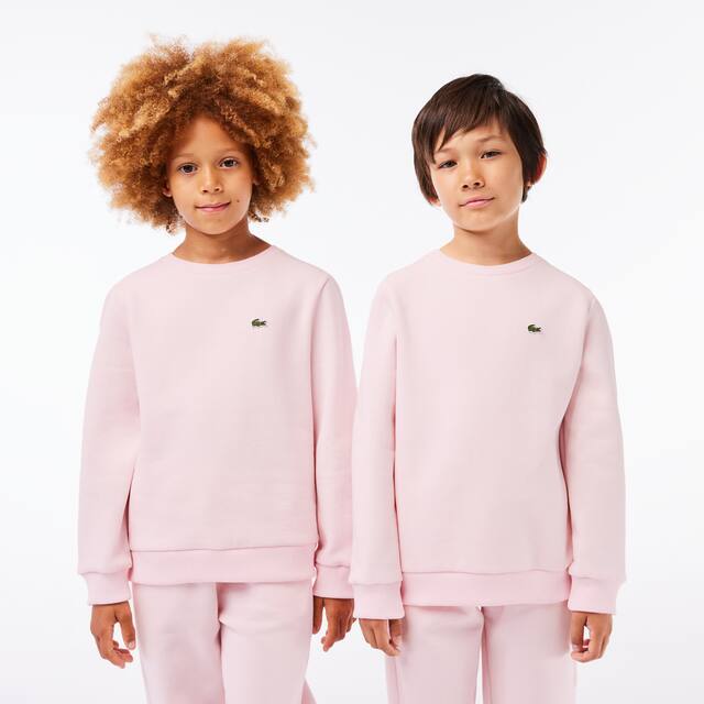 Sweatshirt enfant Lacoste en molleton de coton biologique Pullovers & Sweatshirts - Rose - Lacoste - Enfant