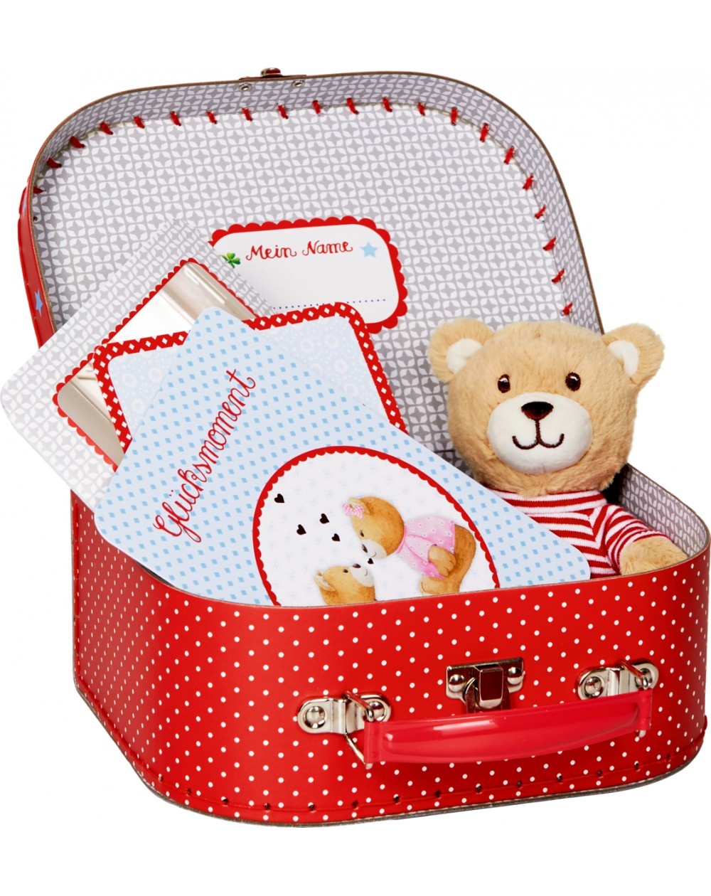 Kuscheltier TEDDY - BABY GLÜCK (16cm) im Koffer
