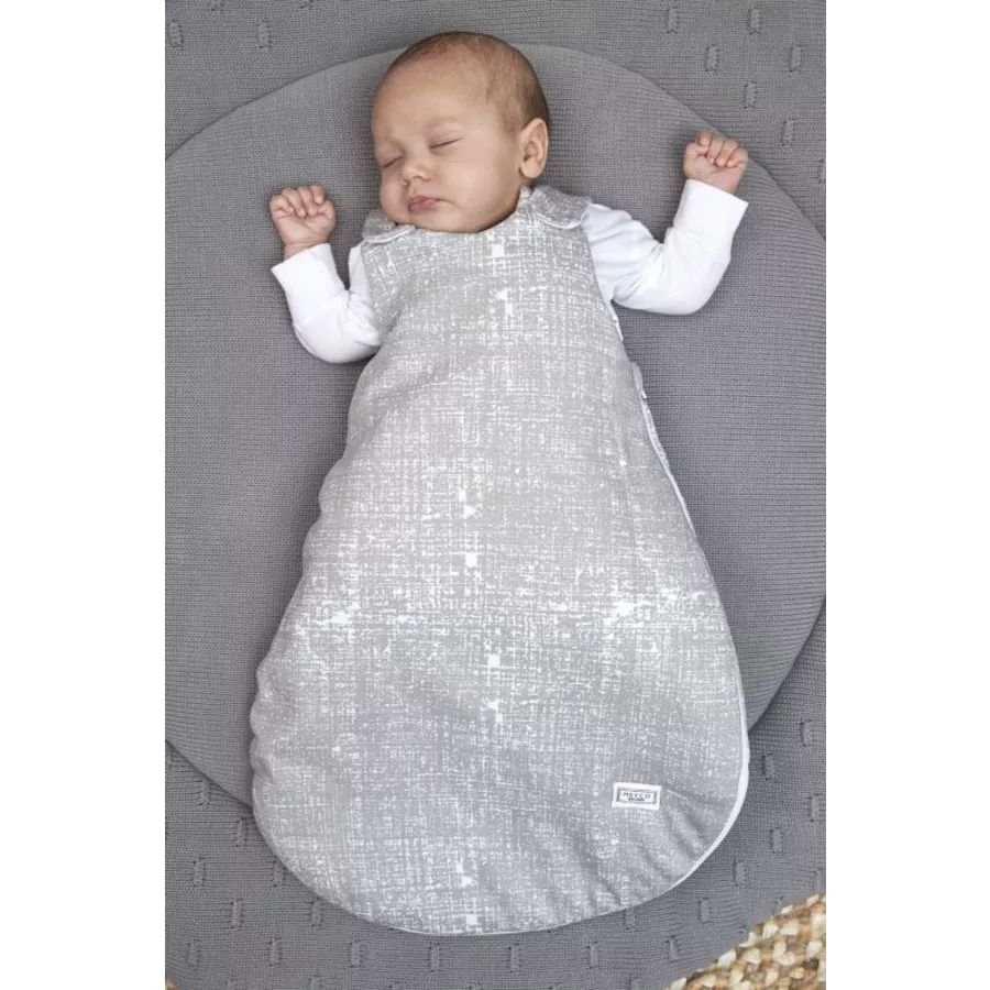 Meyco Schlafsack 2 teilig gefüttert fine lines hellgrau