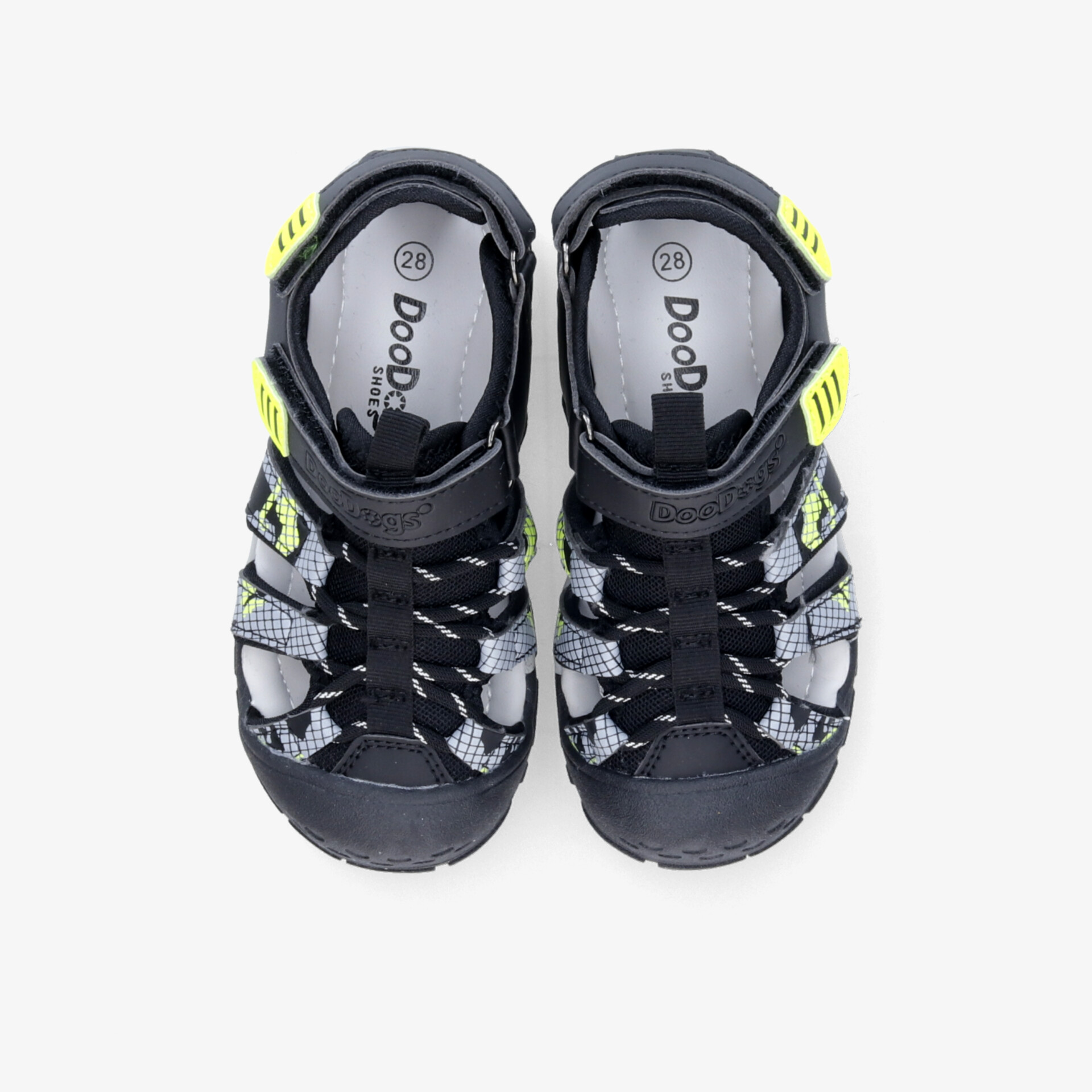 DooDogs Kinder Sandalen schwarz