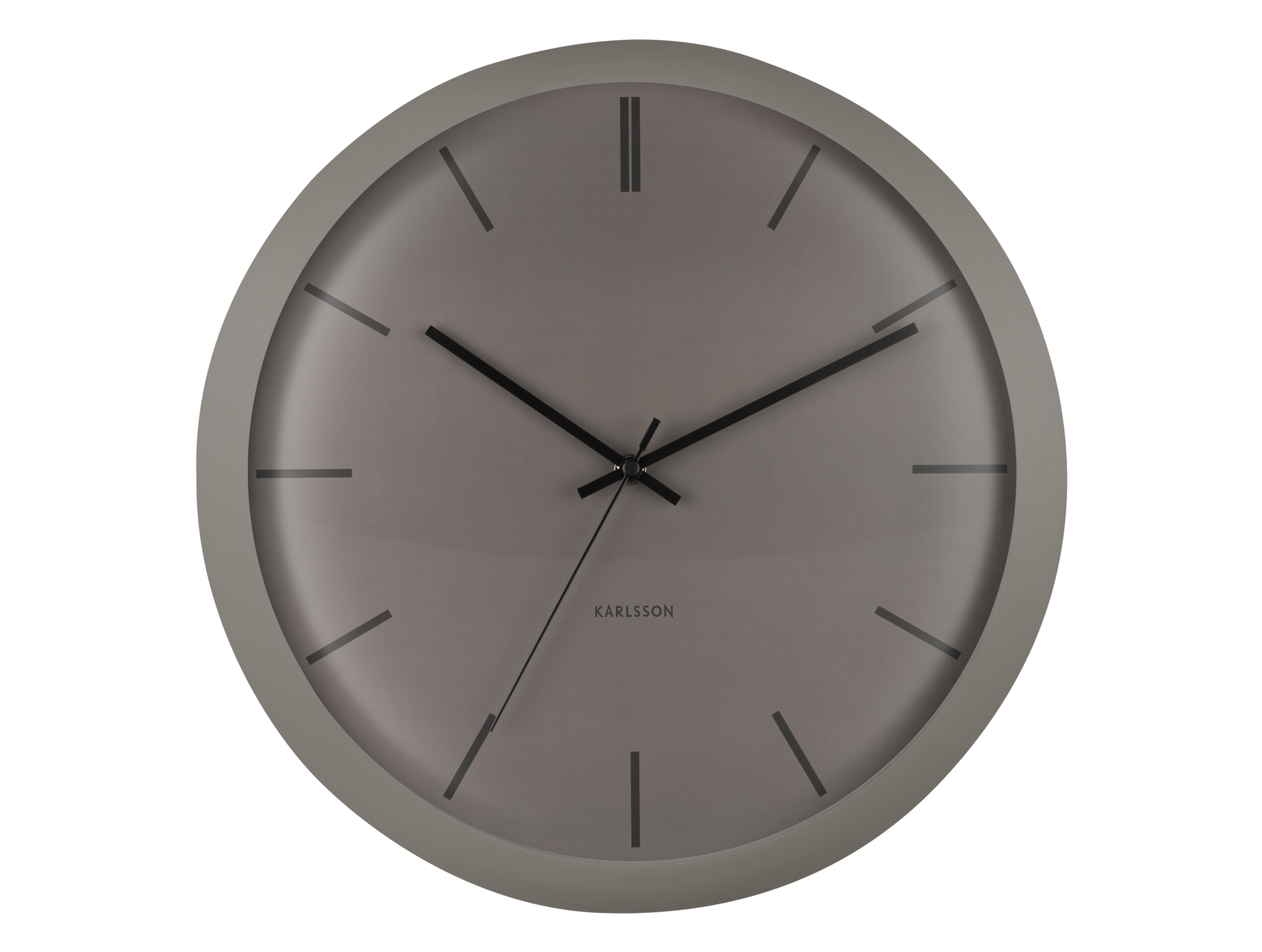 Wall clock Nirvana Globe dark warm grey