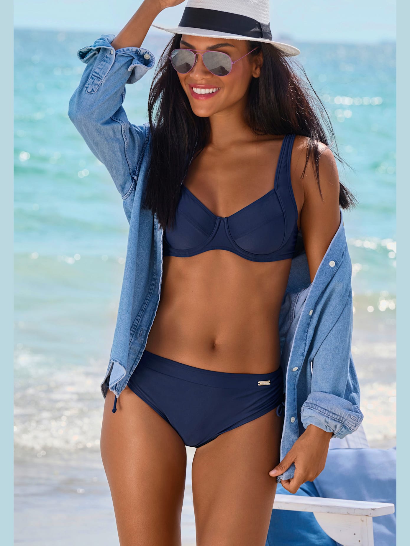 Maillot de bain à armatures coloris tendance