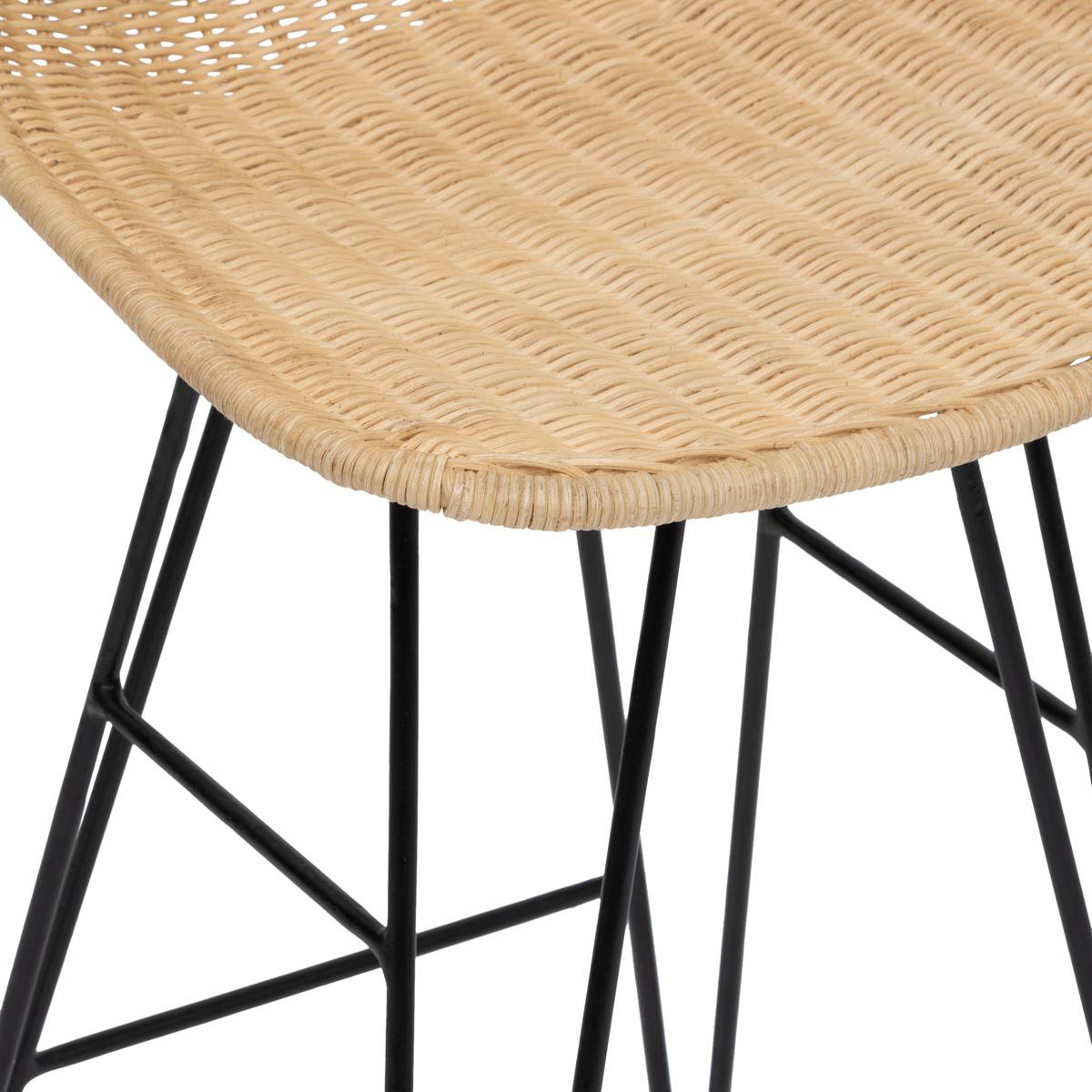 CHAISE DE BAR MAY ROTIN
