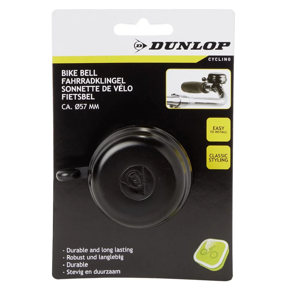 Sonnette vélo Dunlop noir
