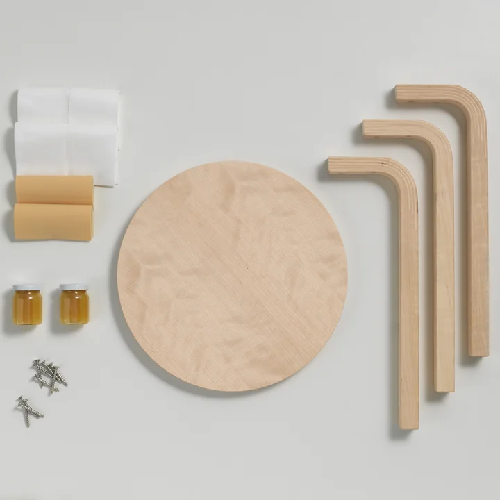Artek - 60 Hocker (by Hella Jongerius), honig