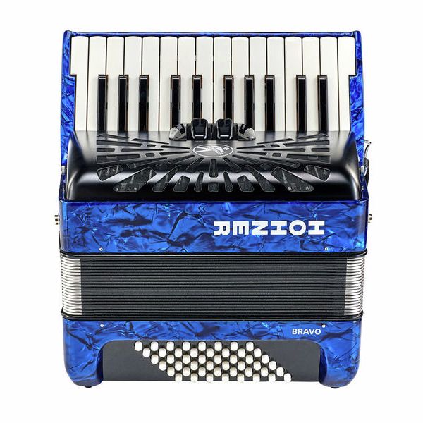 Hohner Bravo II 48 Blue silent key