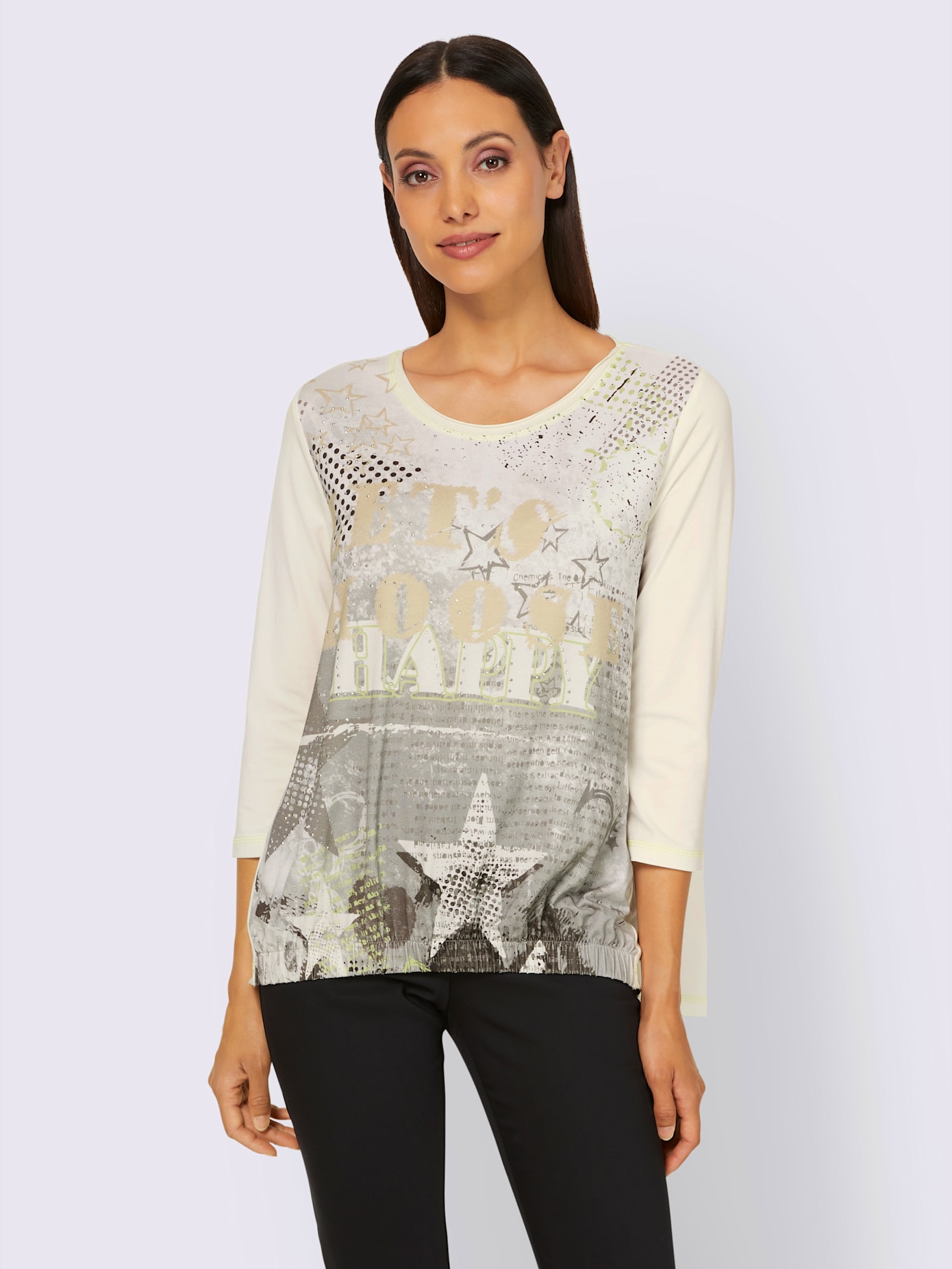 T-shirt imprimé motif imprimé devant