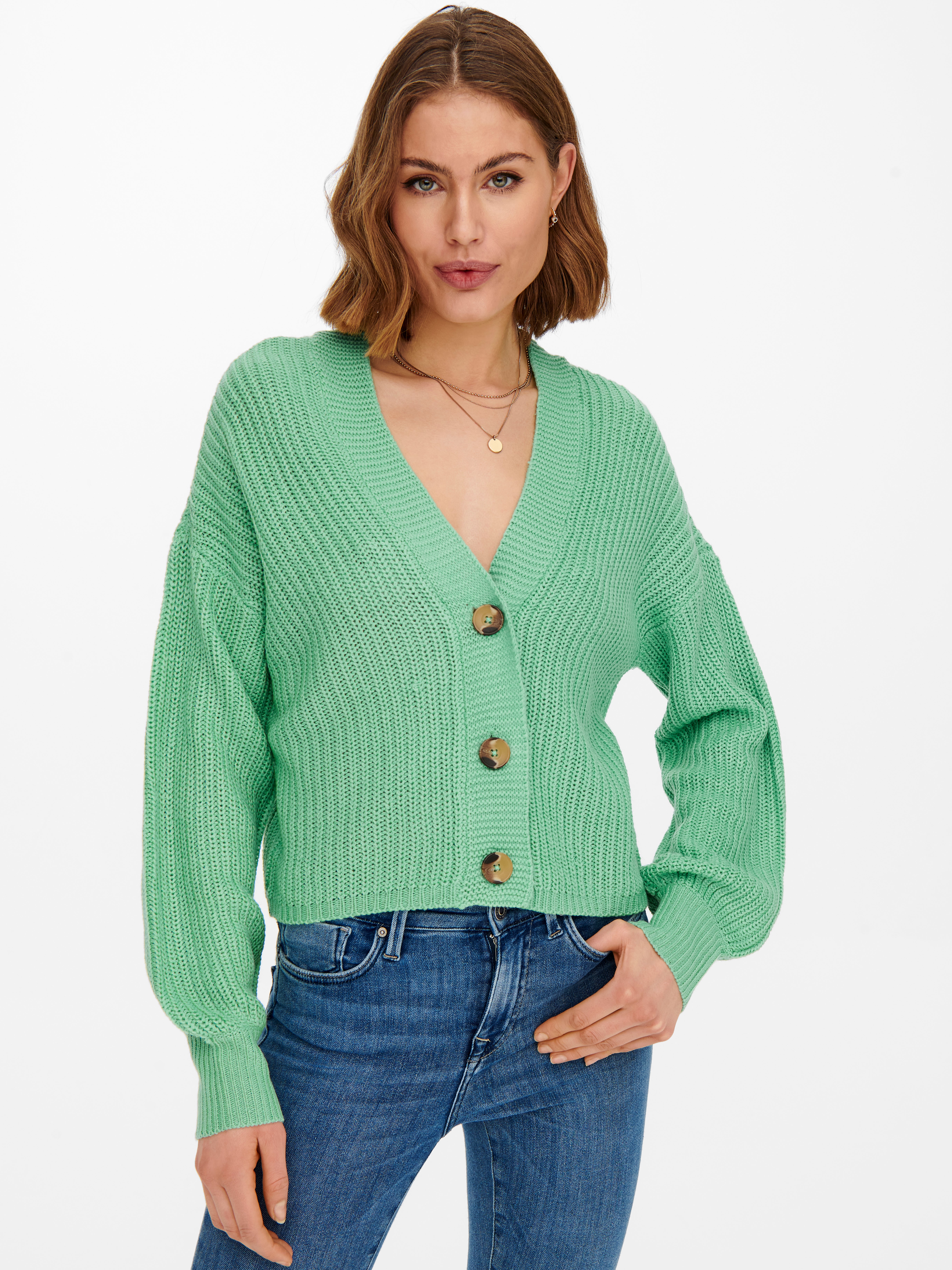 ONLKAROL Strickjacke Creme De Menthe