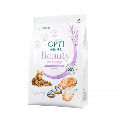 Optimeal Beauty Harmony Gentle and Relaxing Effect Marine Cocktail ração para gatos