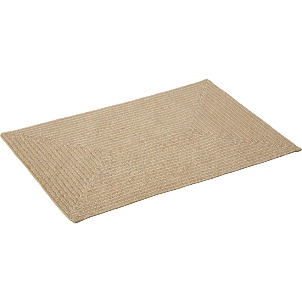 tectake® Gevlochten vloerkleed Vibe van jute, boho-stijl 60 x 90 cm
