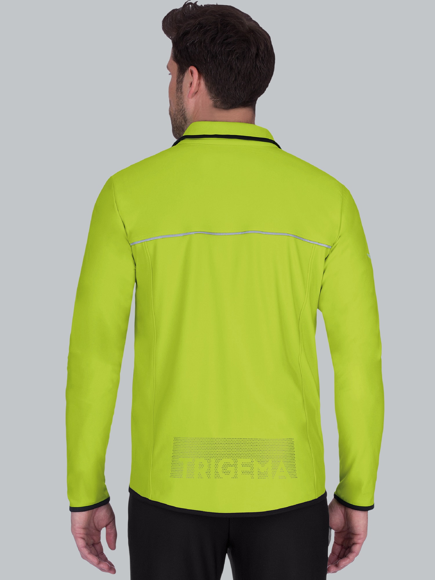Praktische Sportjacke aus Microfaser Lemon