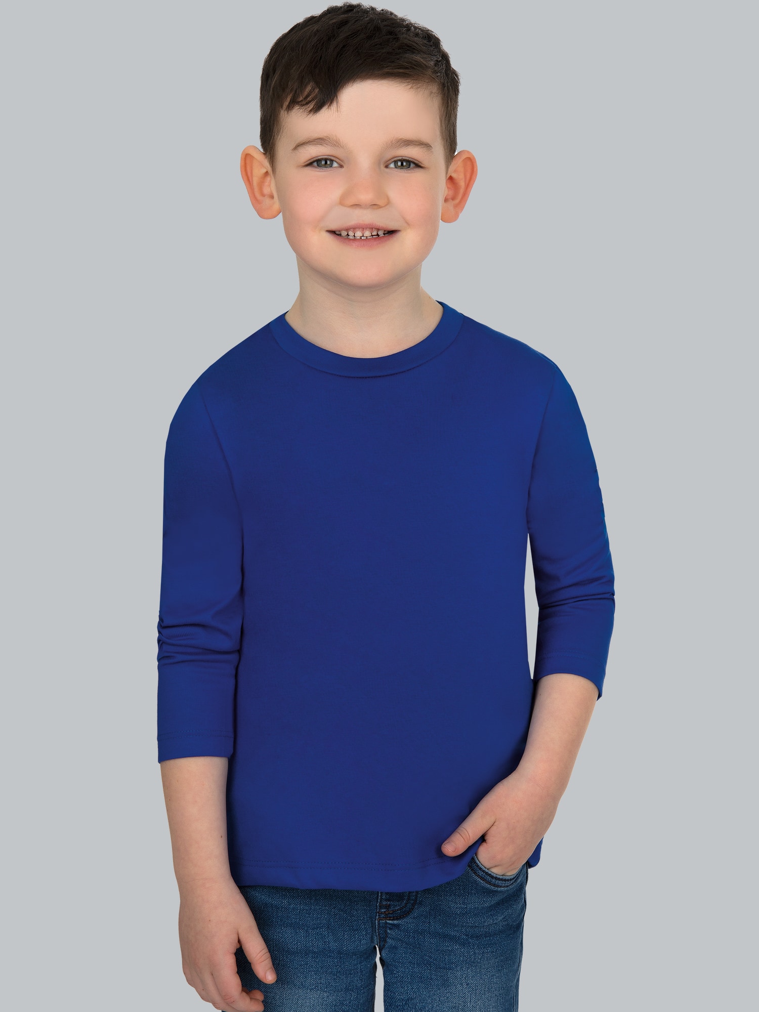 Langarmshirt aus 100% Baumwolle Royal