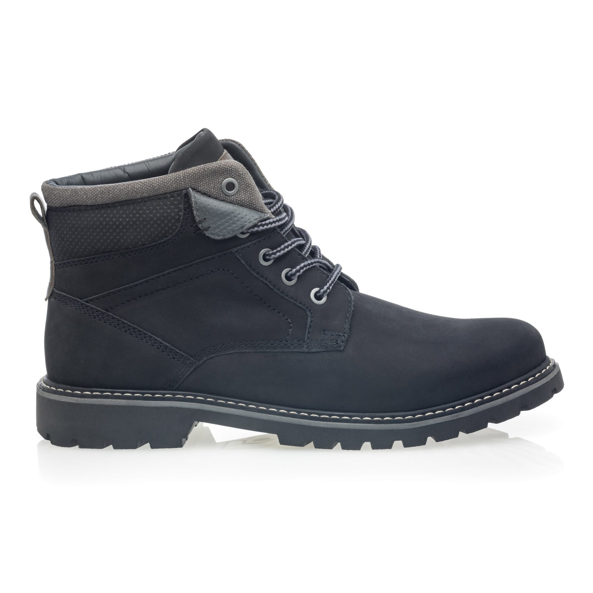 Boots Homme en cuir noir