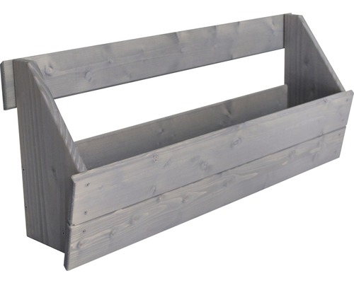 Verticale verhoogde bedbak voor schuttingelement Joris 88 x 20,5 x 37 cm lichtgrijs
