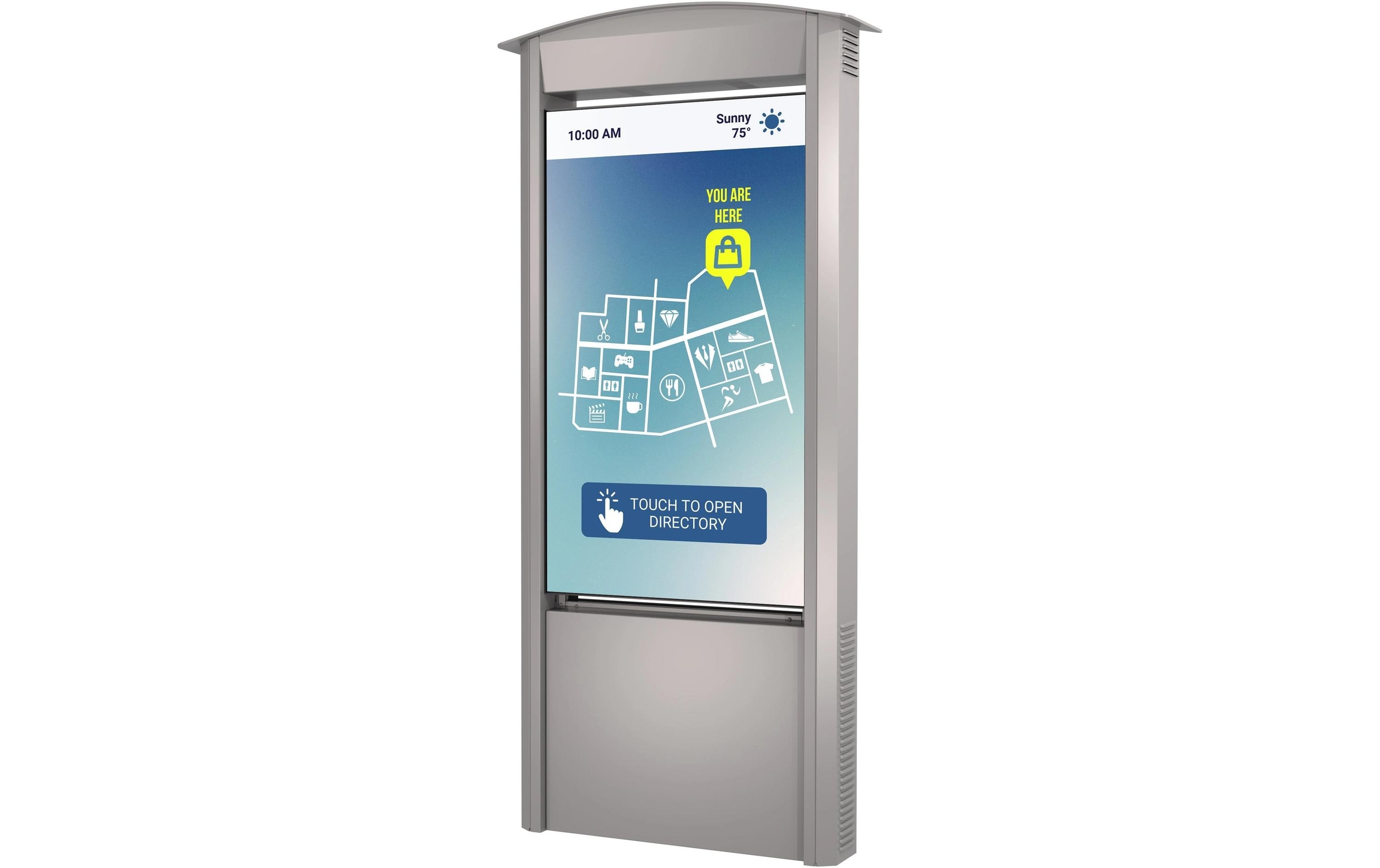 Kioskrahmen KOP55XHB-S-EUK<br>Smart City Kiosk 55'' Xtreme High Bright Outdoor Display Inklusive