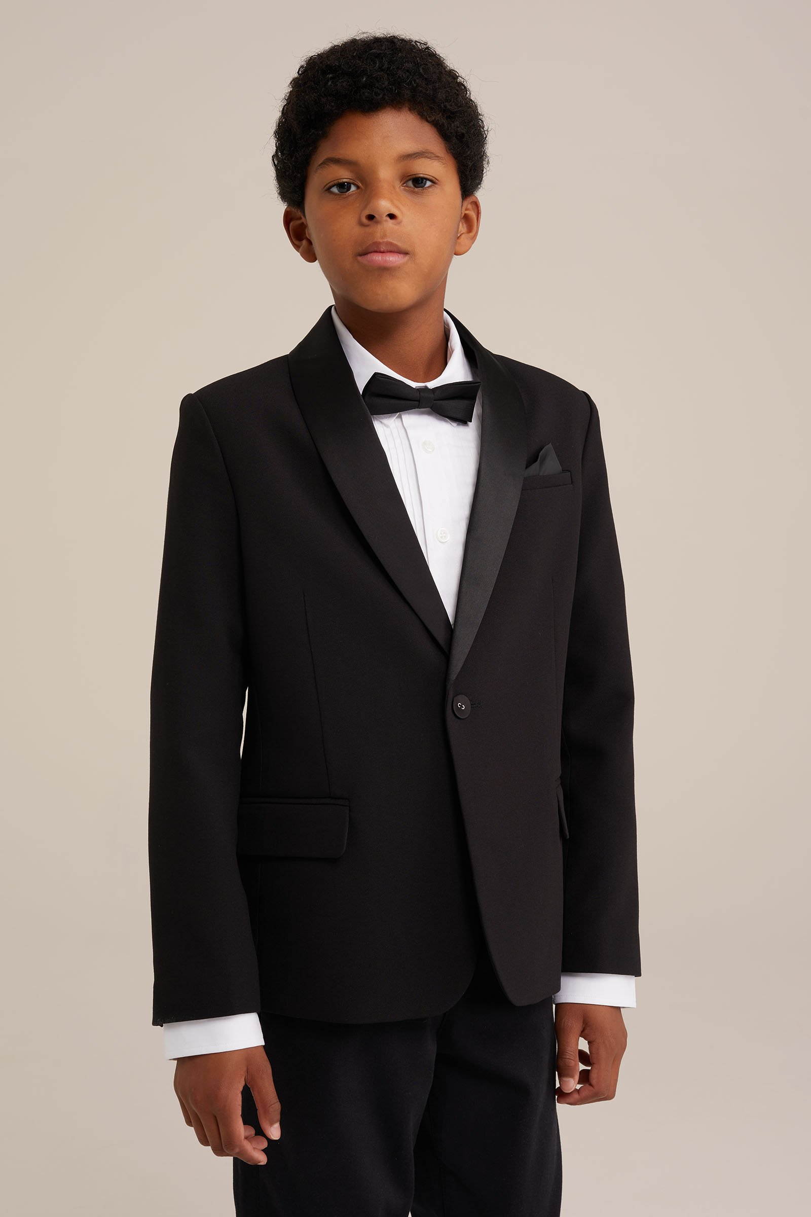 Jongens smoking blazer WE Fashion Zwart