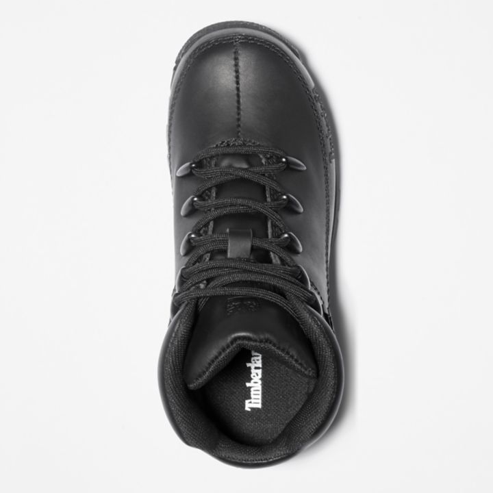 Bota de caminhada Euro Sprint para crianças na cor preta.