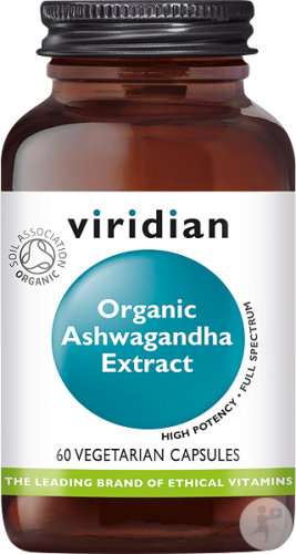 Viridian Organic Ashwagandha Extract 60 Gélules Végétales