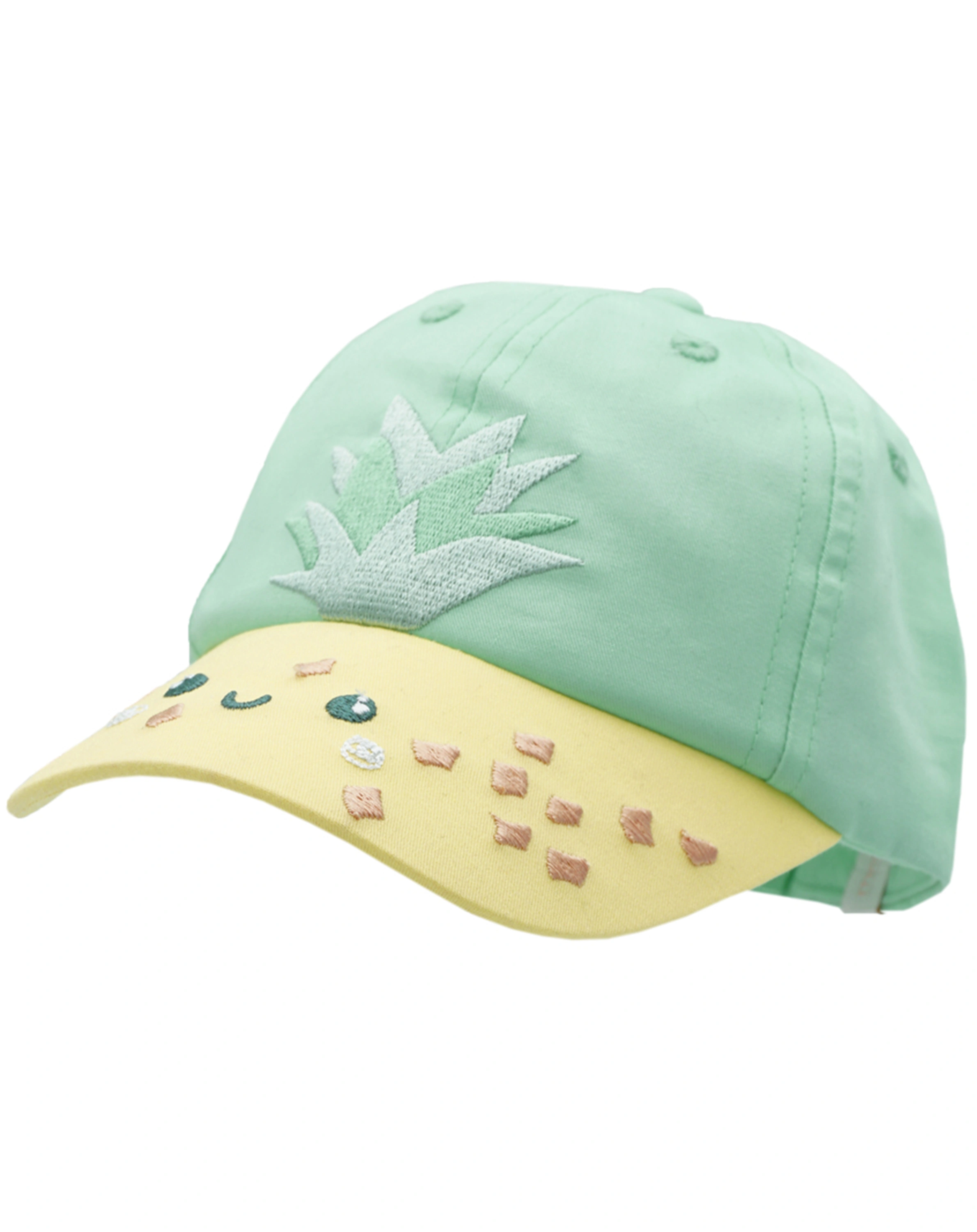 Basecap ANANAS in aqua/hellgelb