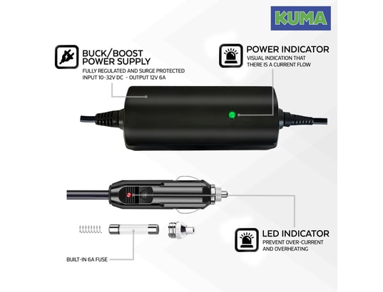 OPTEX - Adaptateur allume-cigare Allume cigare alimentation régulée 12 / 24 volts convertisse...