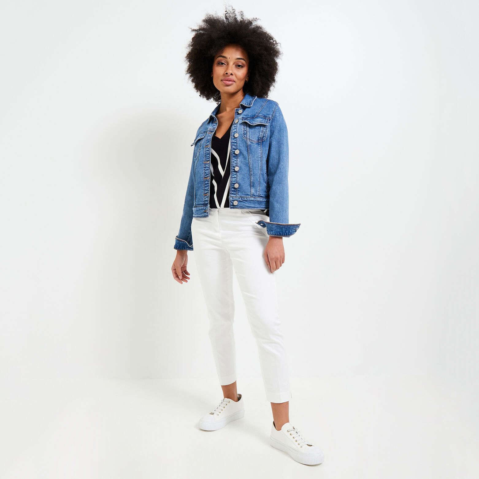 Pull rayé femme
