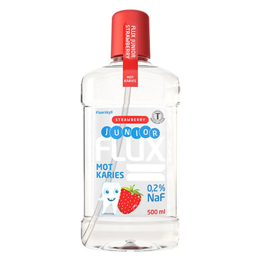 Flux Mouth Wash Junior Strawberry 0.2 % 500ml